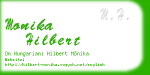 monika hilbert business card